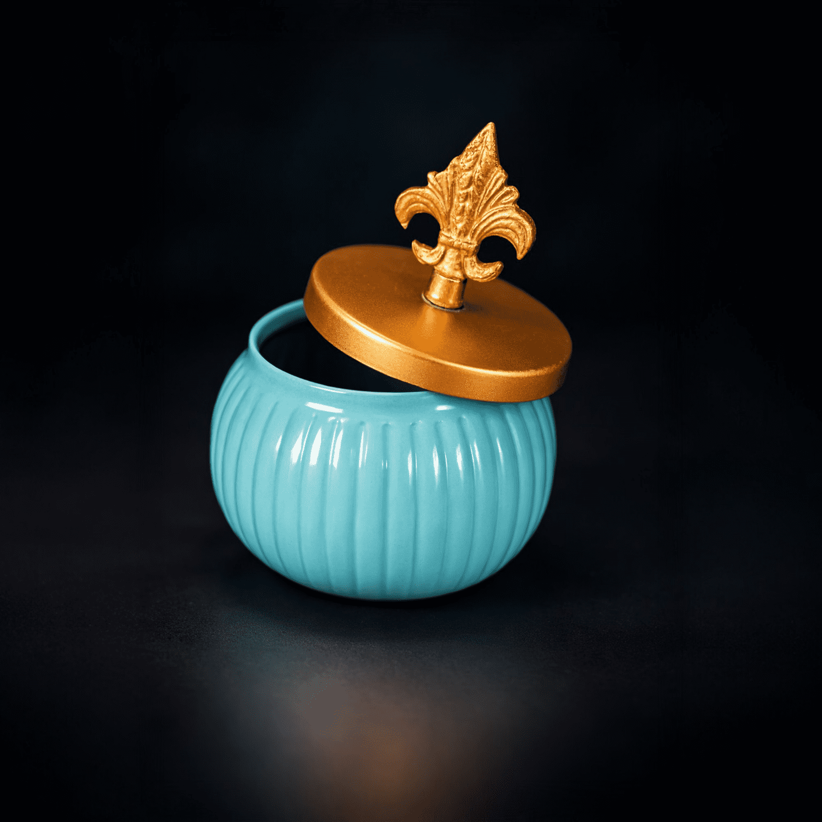 Velora Elise Royal Azure Storage Jar