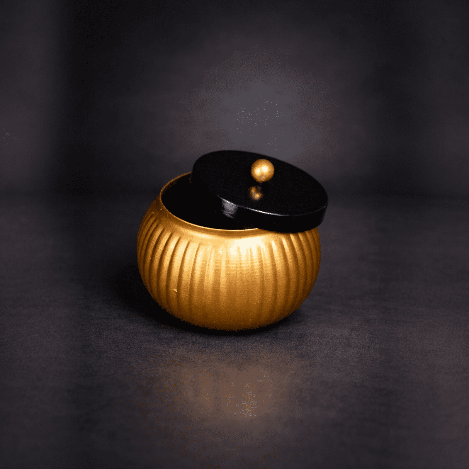 Velora Elise Golden Aura Storage Jar