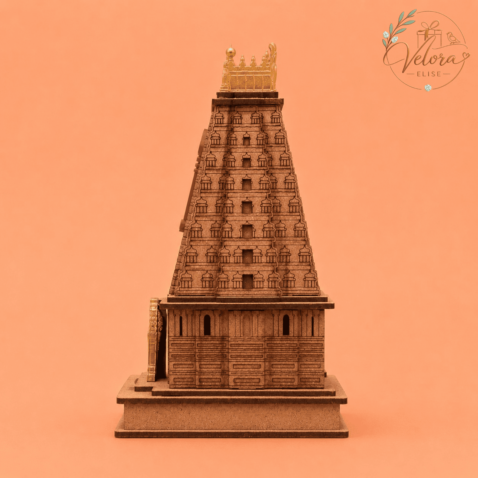 Wooden Temple Decor
