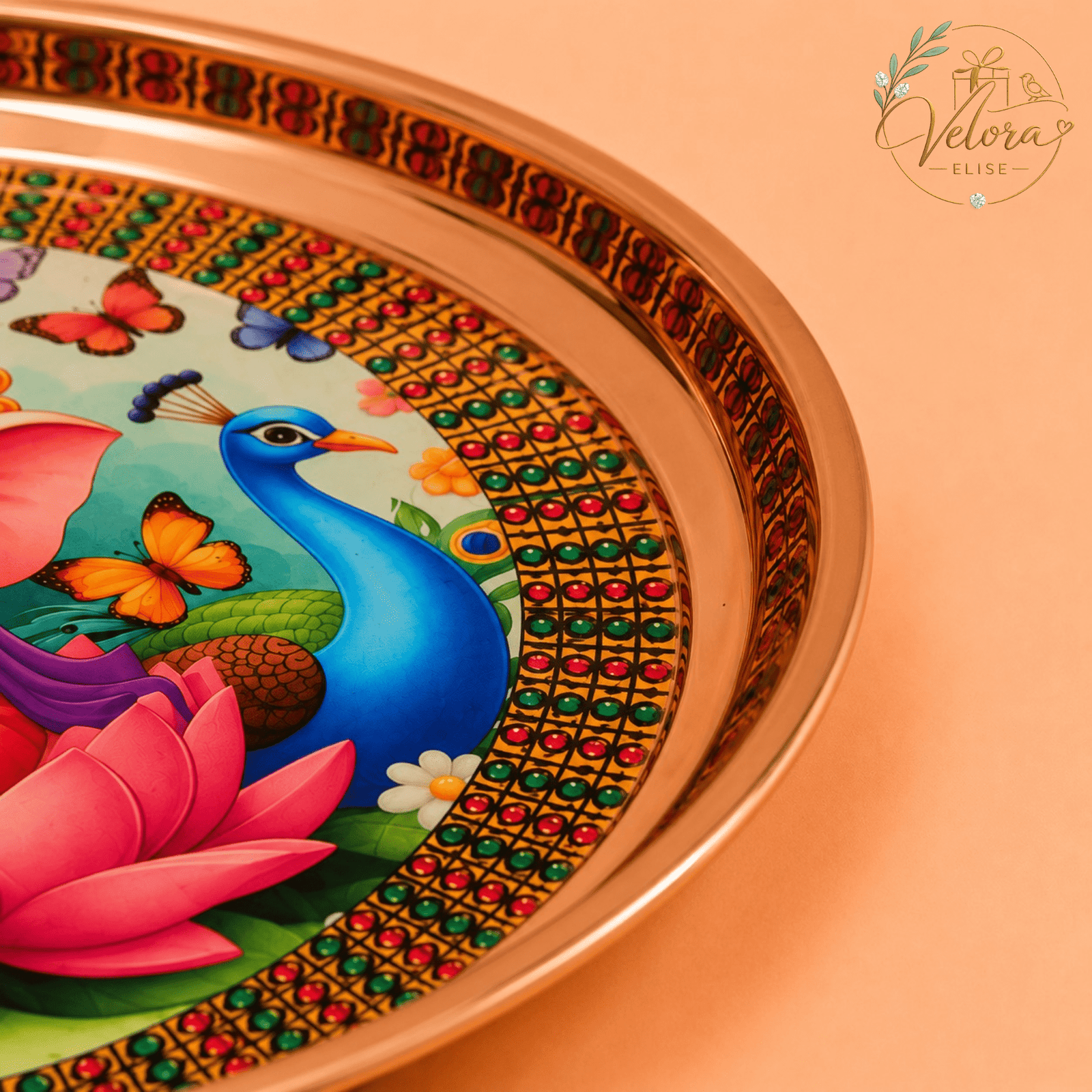 Ganesha Butterfly Plate