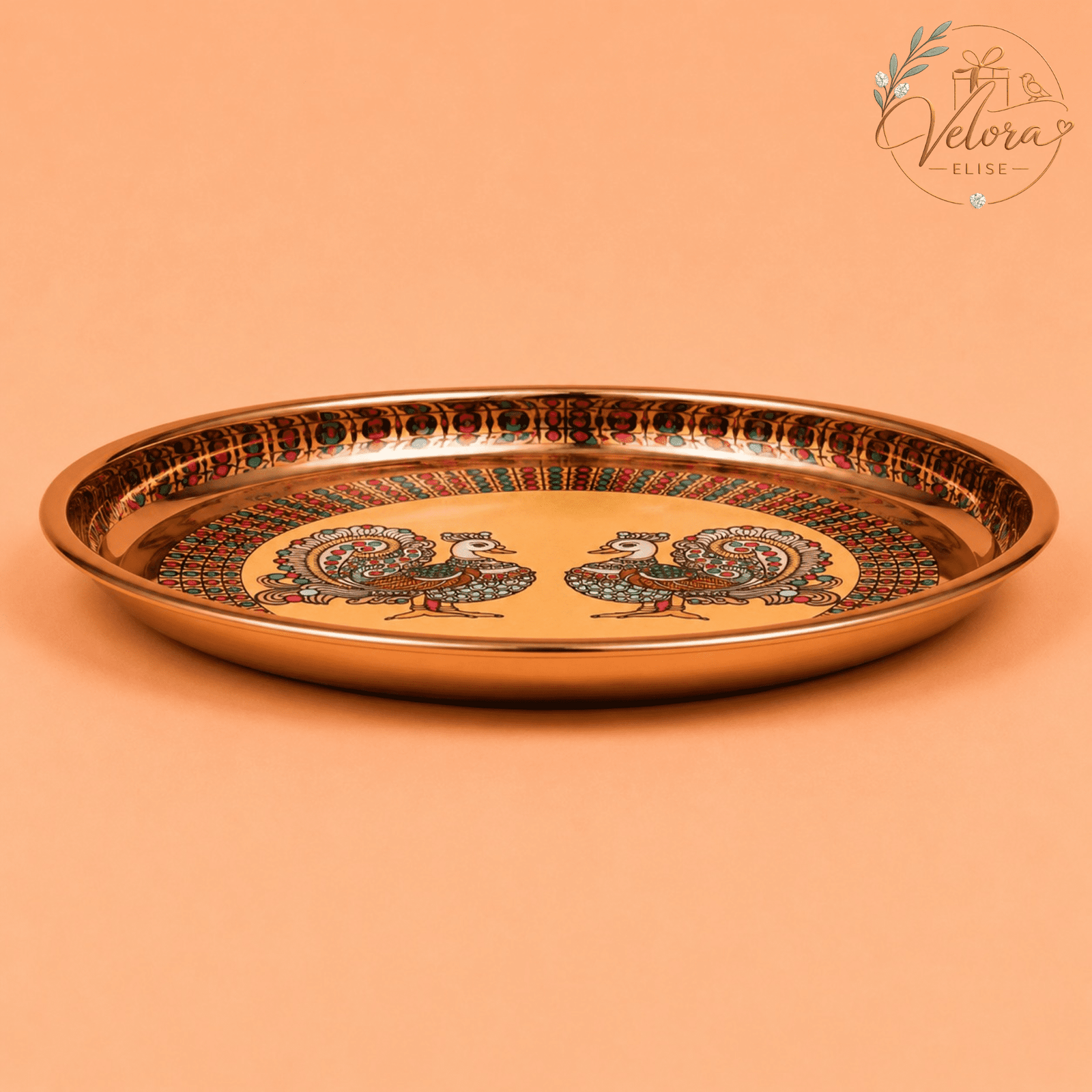 Twin Peacock Plate
