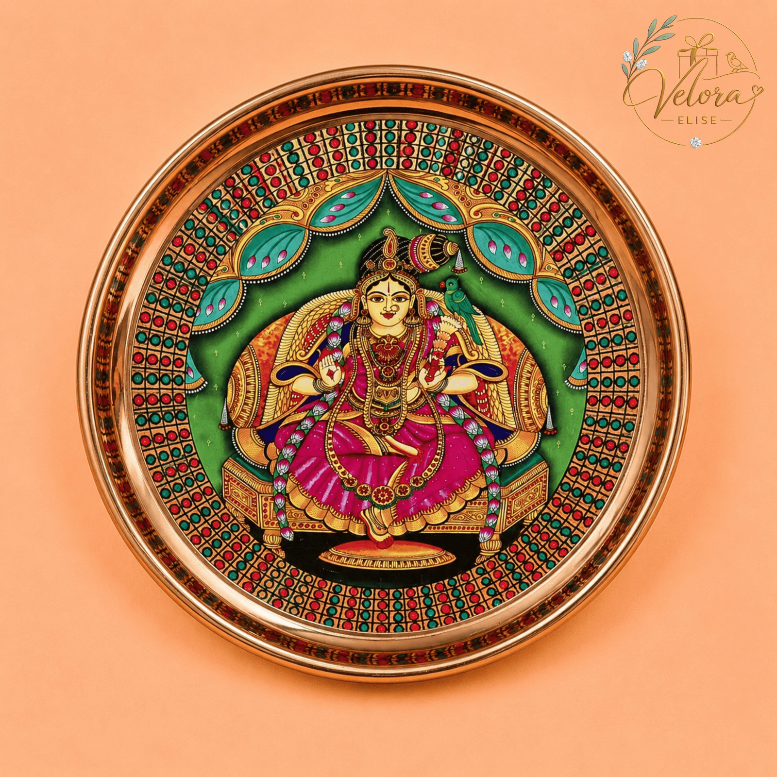 Divine Meenakshi Pooja Plate
