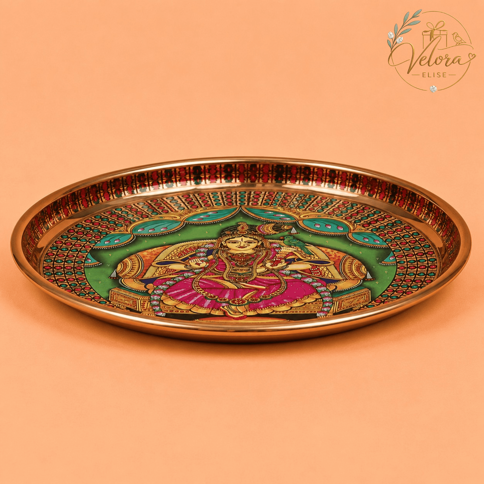 Divine Meenakshi Pooja Plate