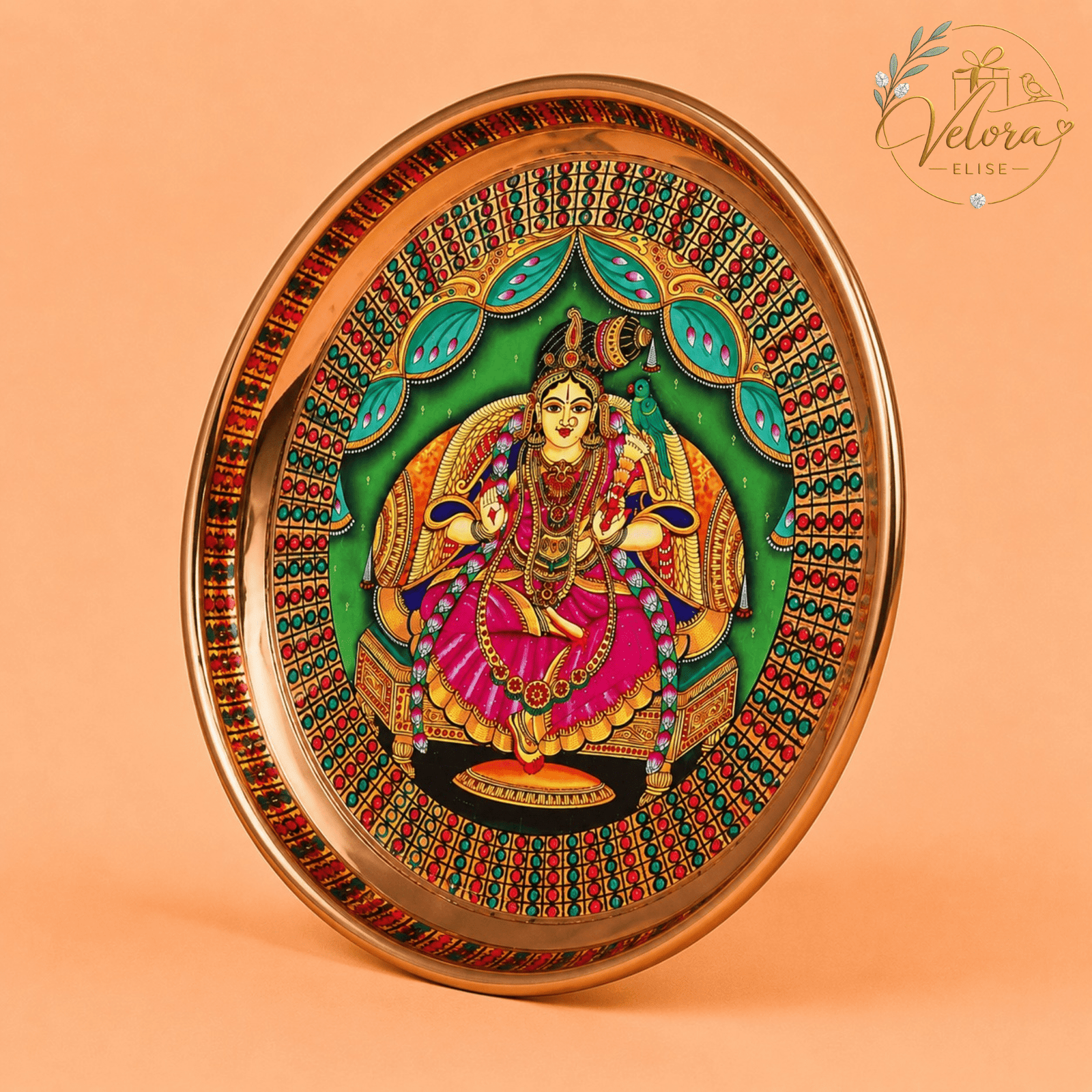 Divine Meenakshi Pooja Plate