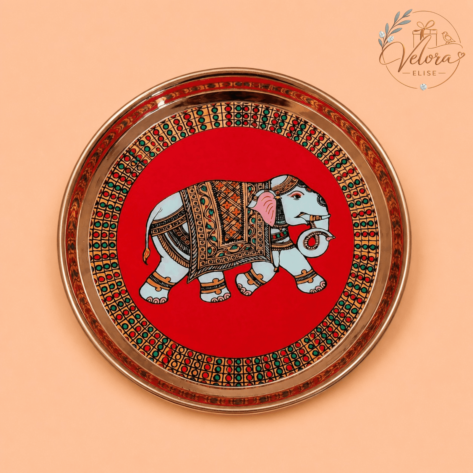 Royal Elephant Art Plate