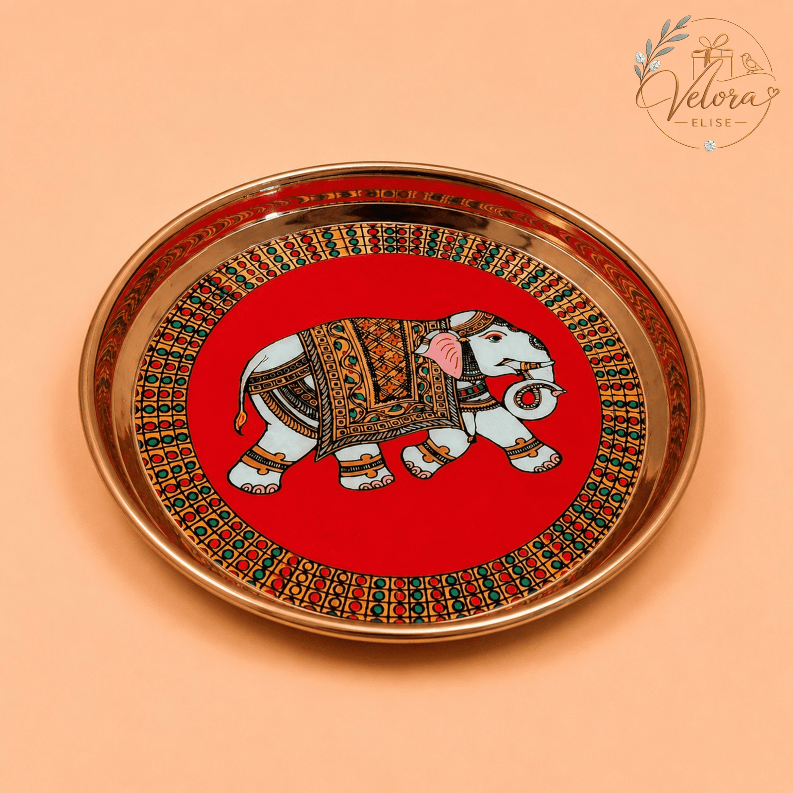 Royal Elephant Art Plate