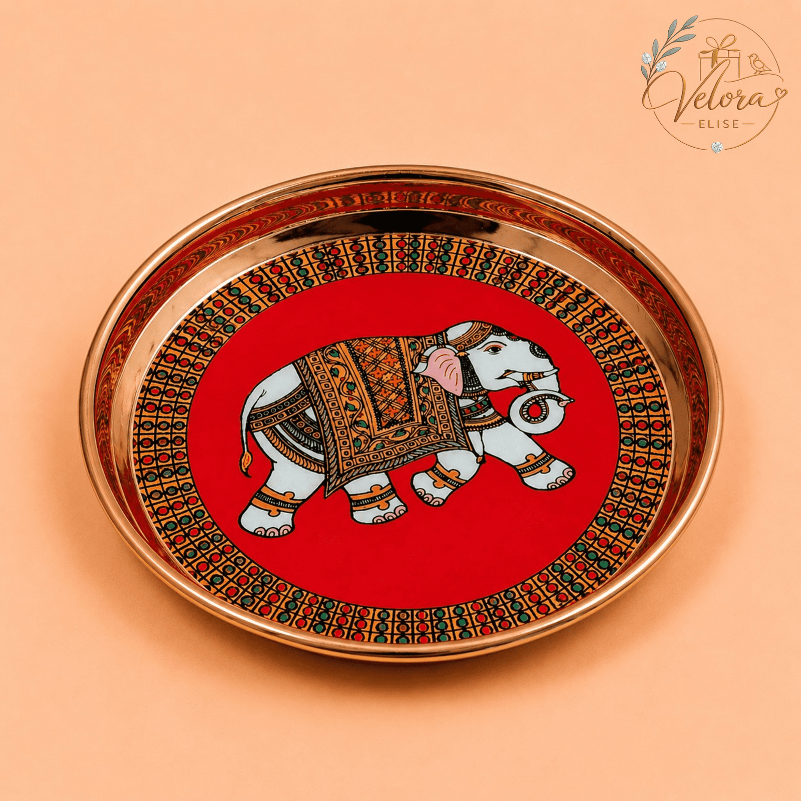 Royal Elephant Art Plate