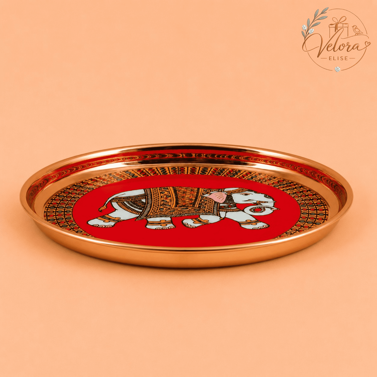 Royal Elephant Art Plate