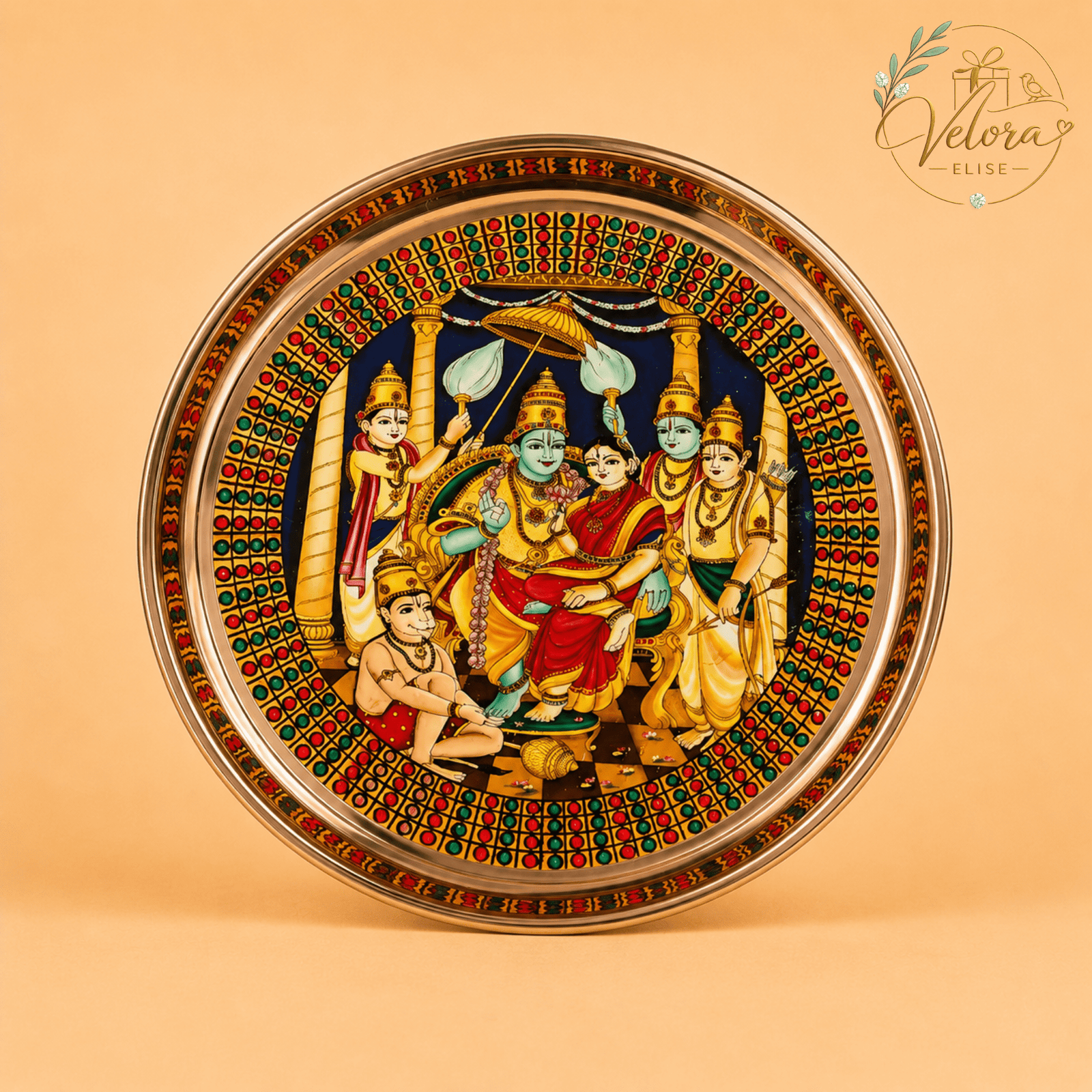 Ram Darbar Art Plate