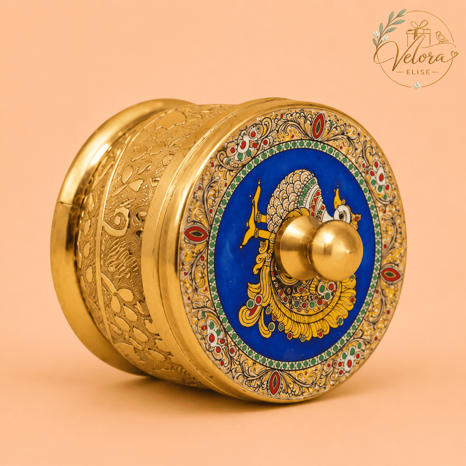Peacock Blue Jali Gift Set