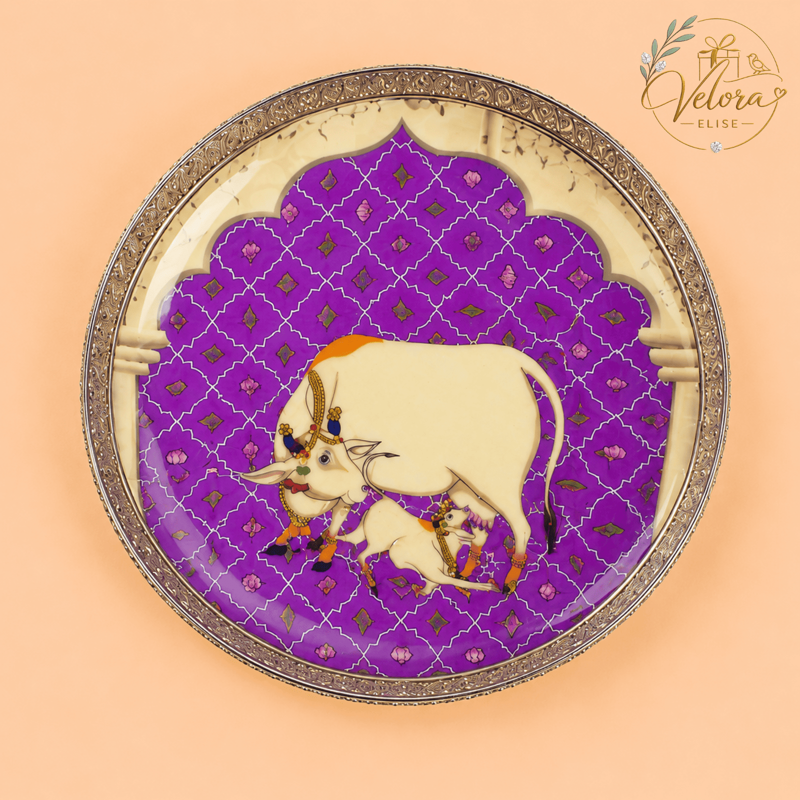 Pichwai Serving Tray
