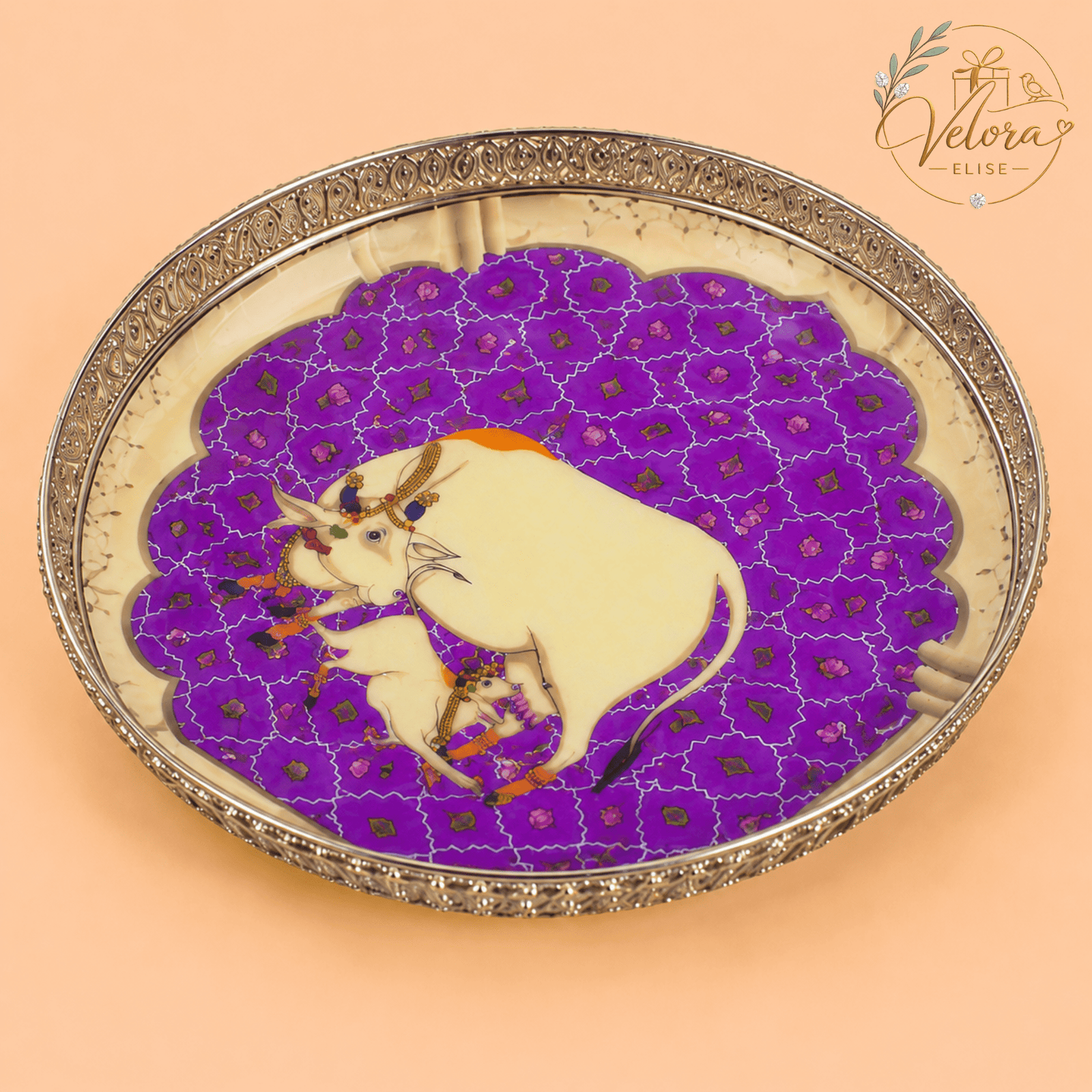 Pichwai Serving Tray