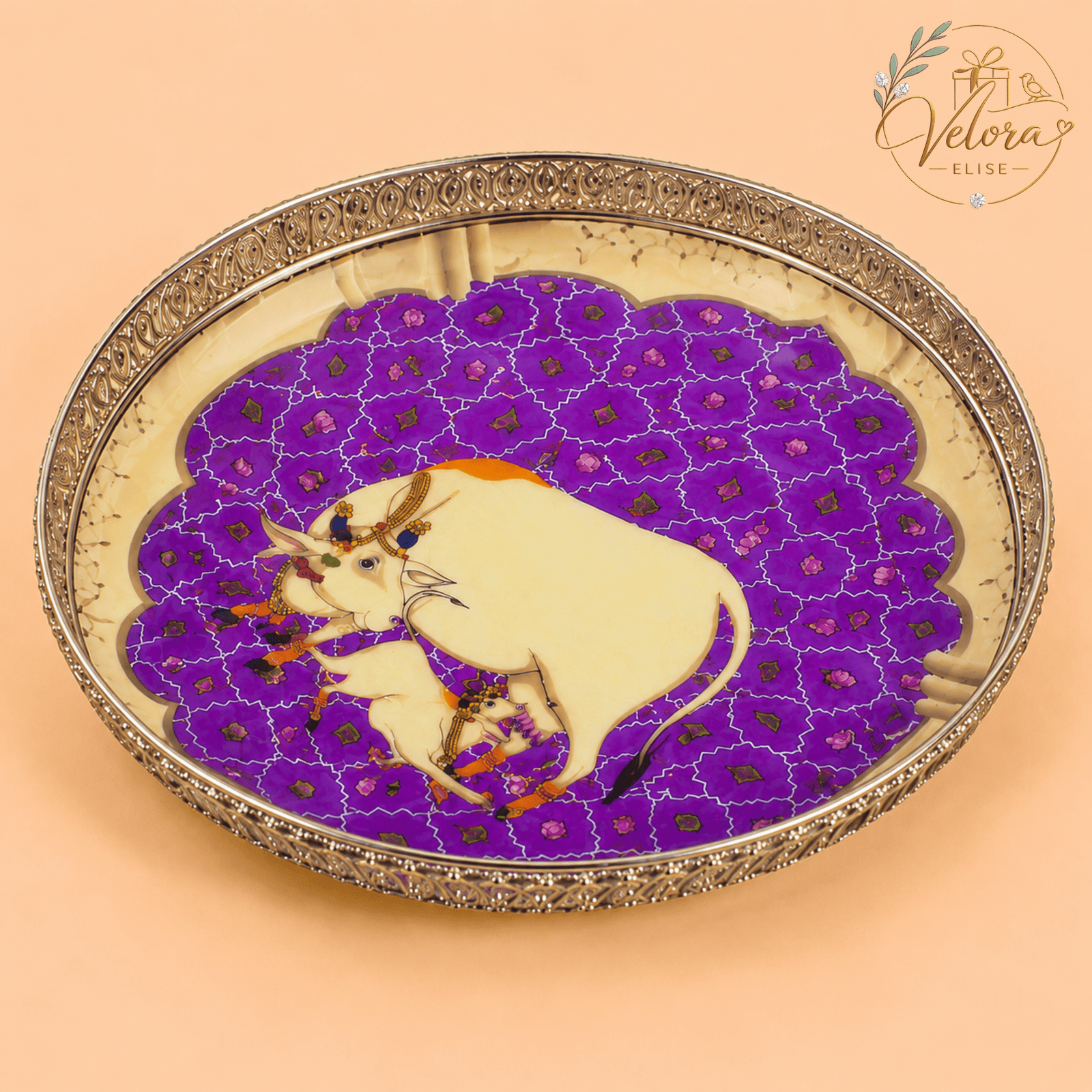 Pichwai Serving Tray