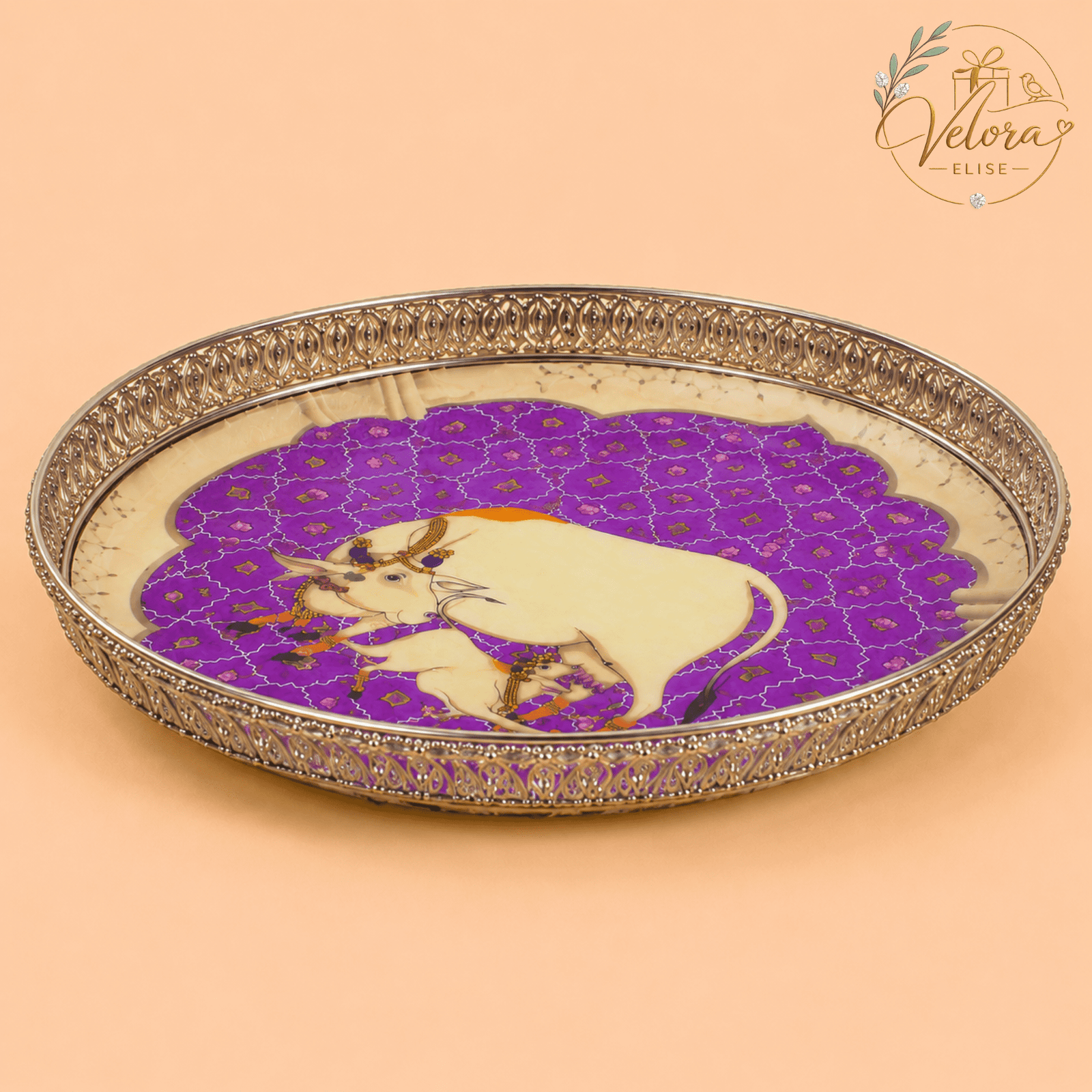 Pichwai Serving Tray