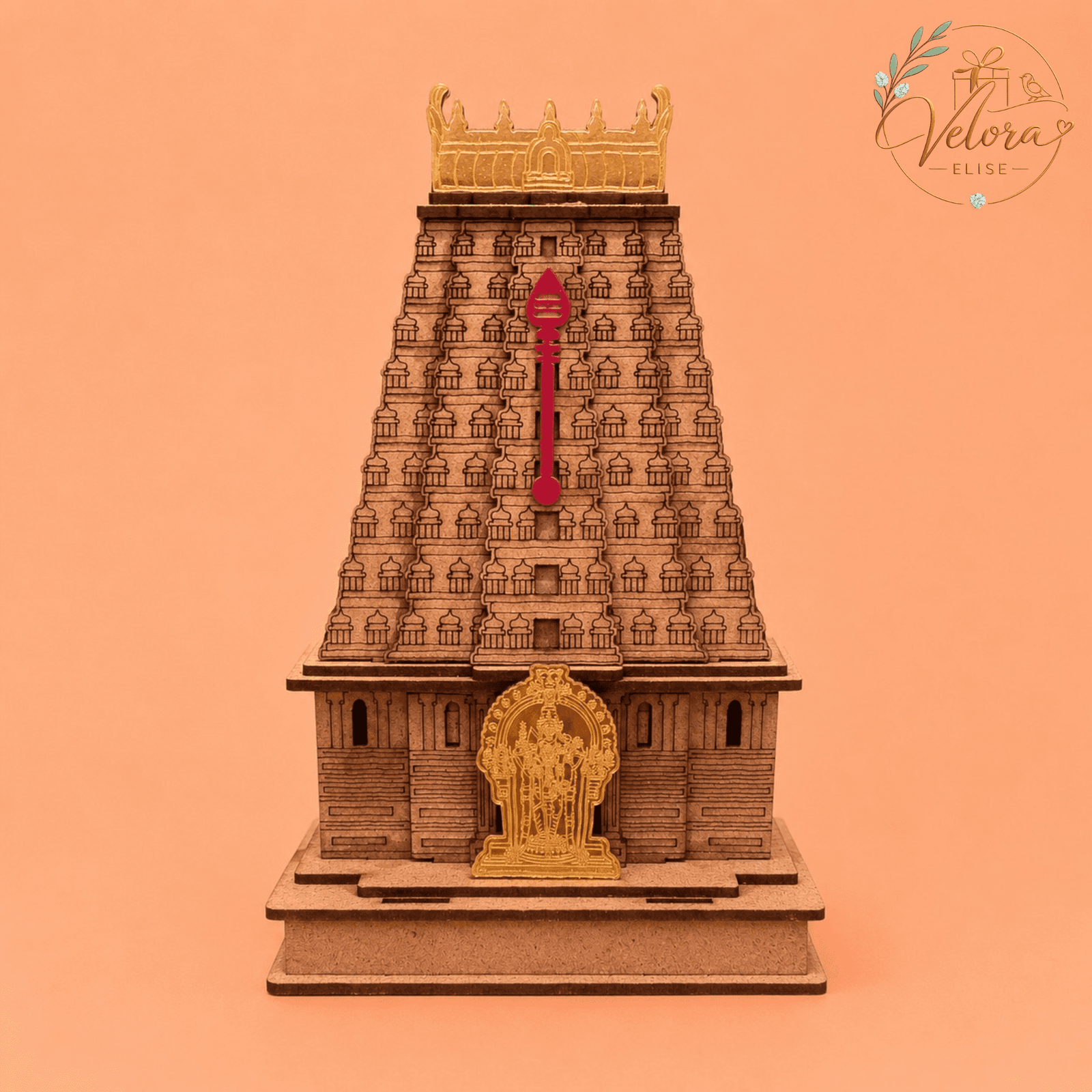Wooden Temple Decor